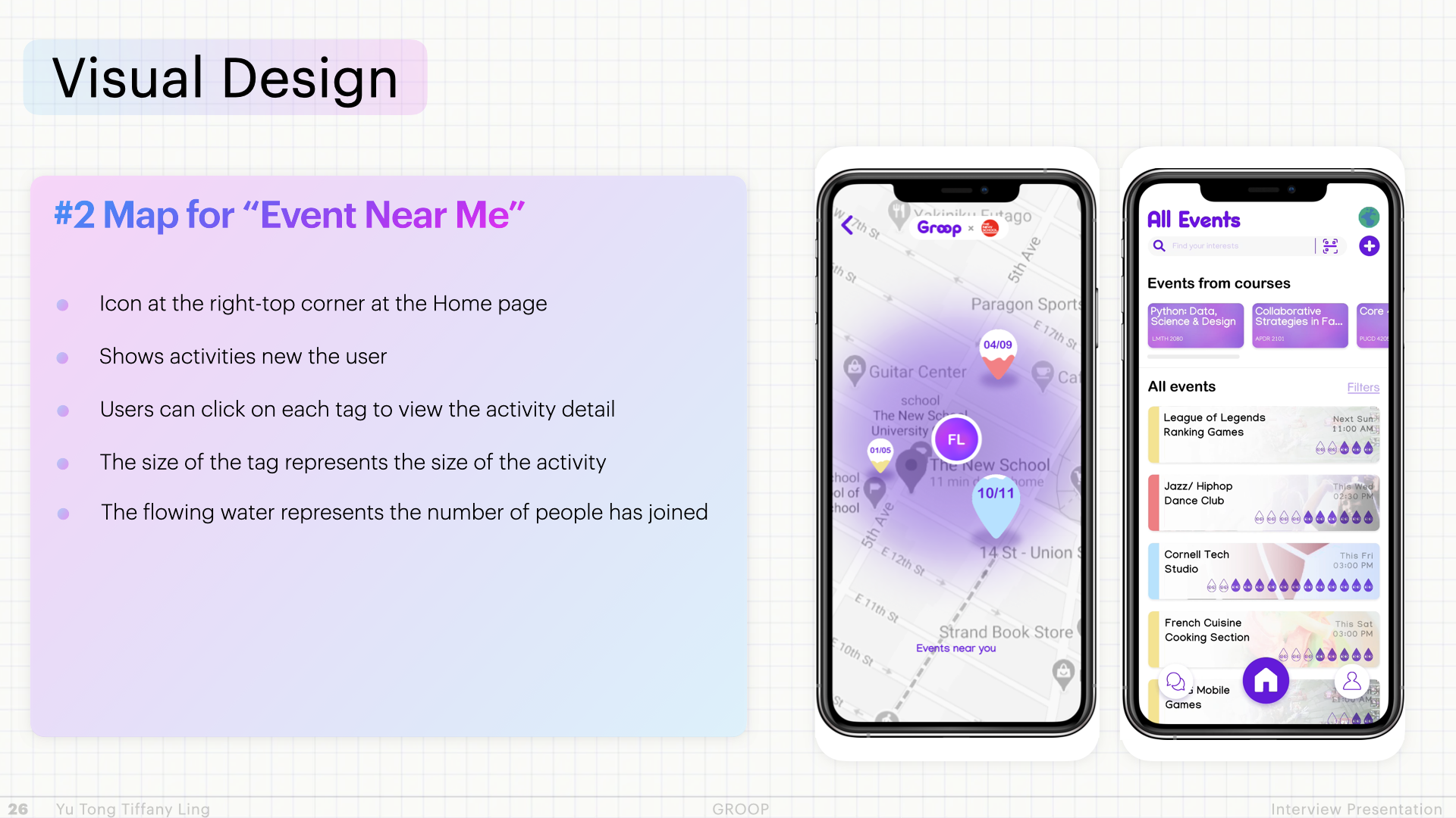 Visual Design #2 — Map for events near me