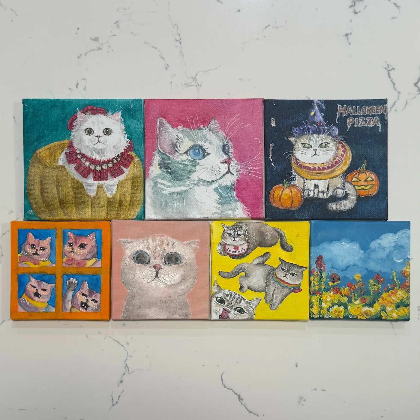 Mini cat painting 1
