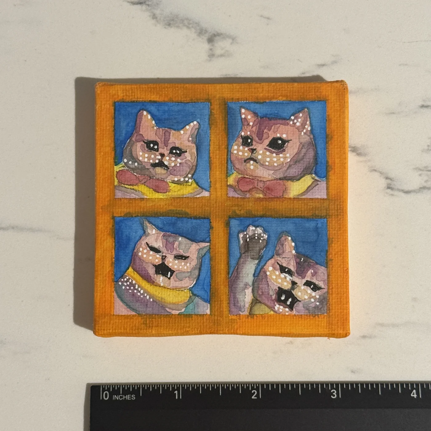 Mini cat painting 2