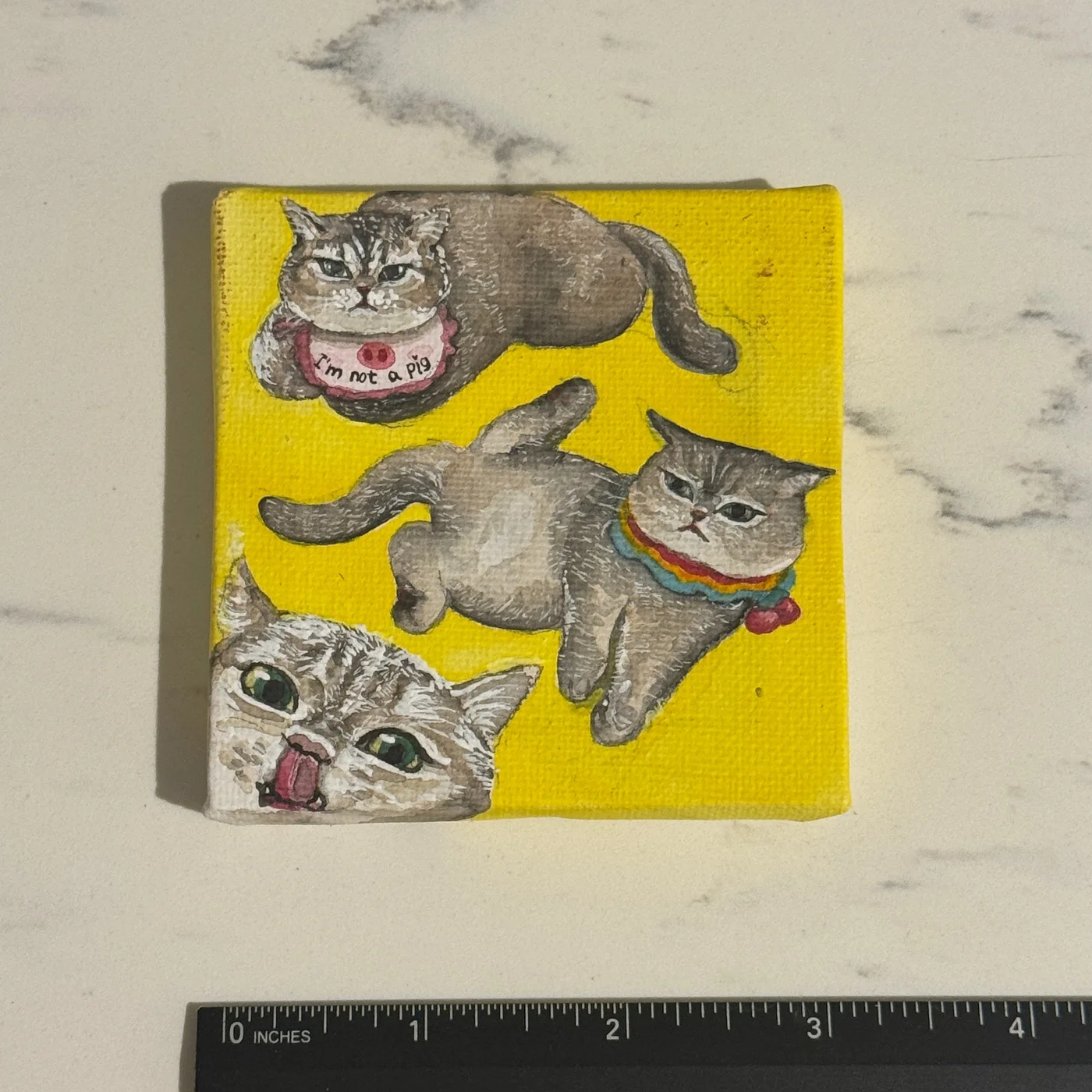 Mini cat painting 3
