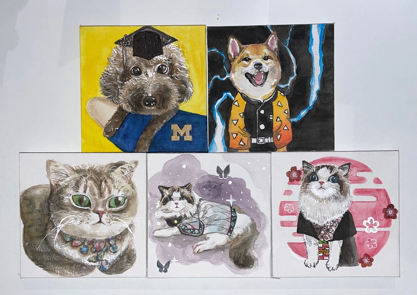 Mini cat painting 9