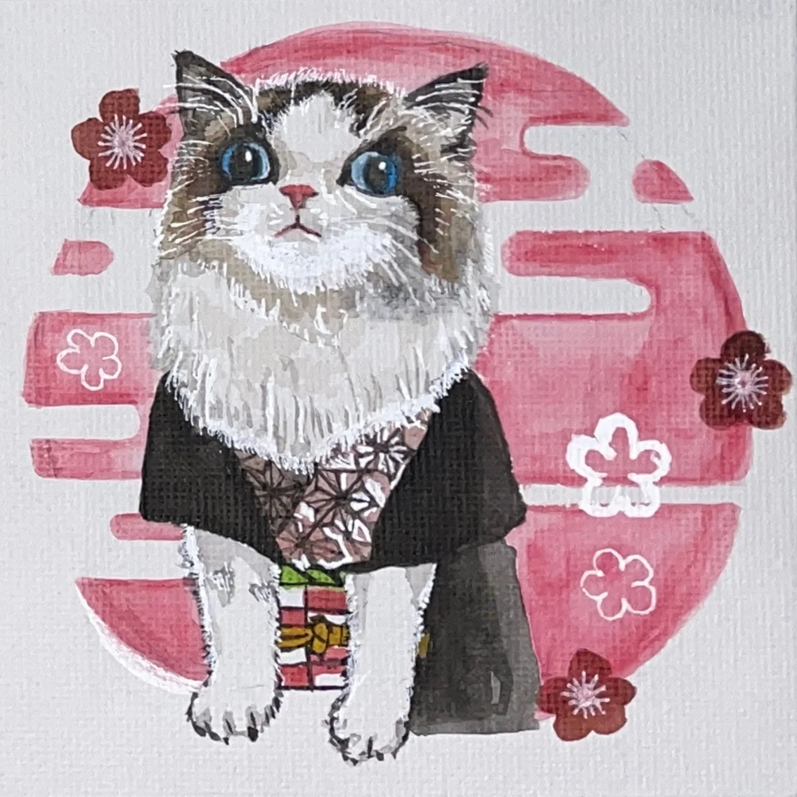 Mini cat painting 11
