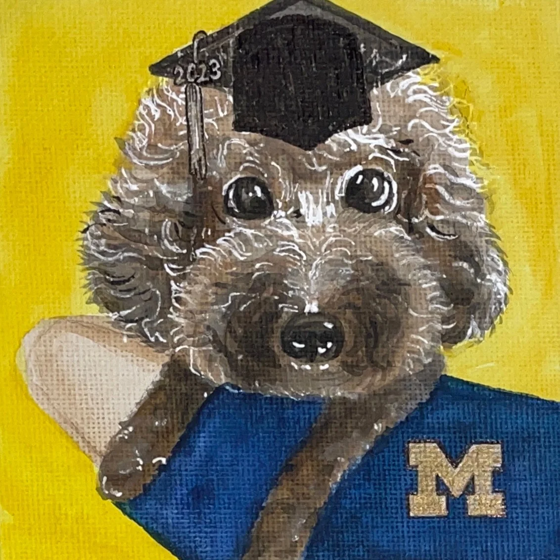 Mini cat painting 12