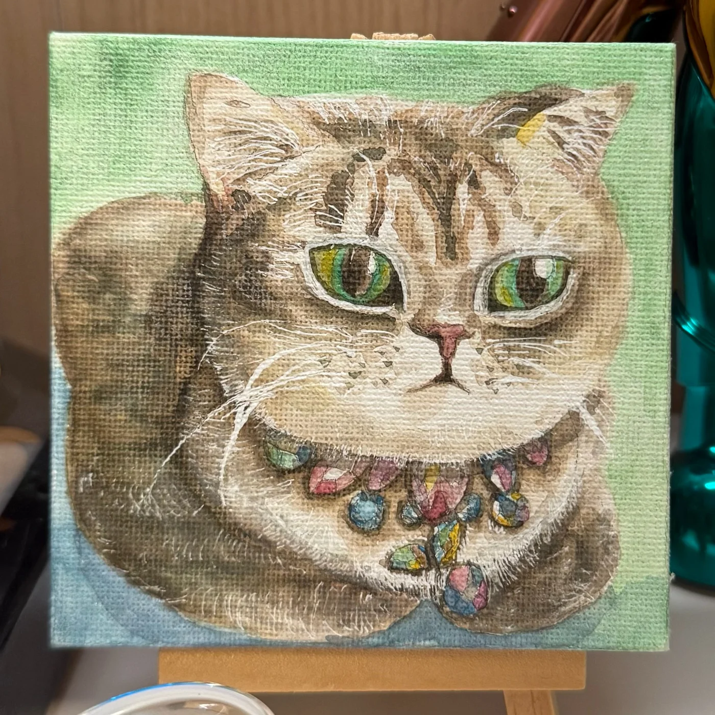 Mini cat painting 14