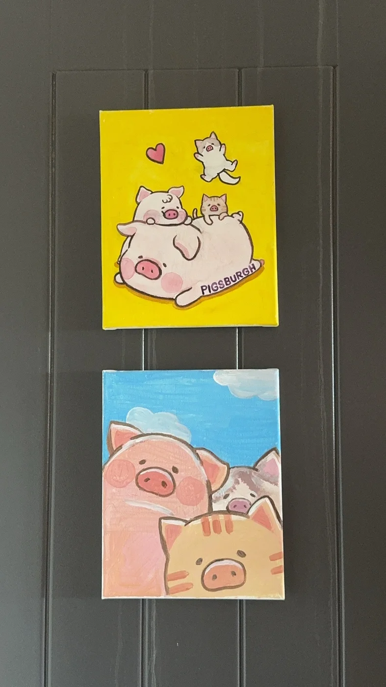 Mini cat painting 18