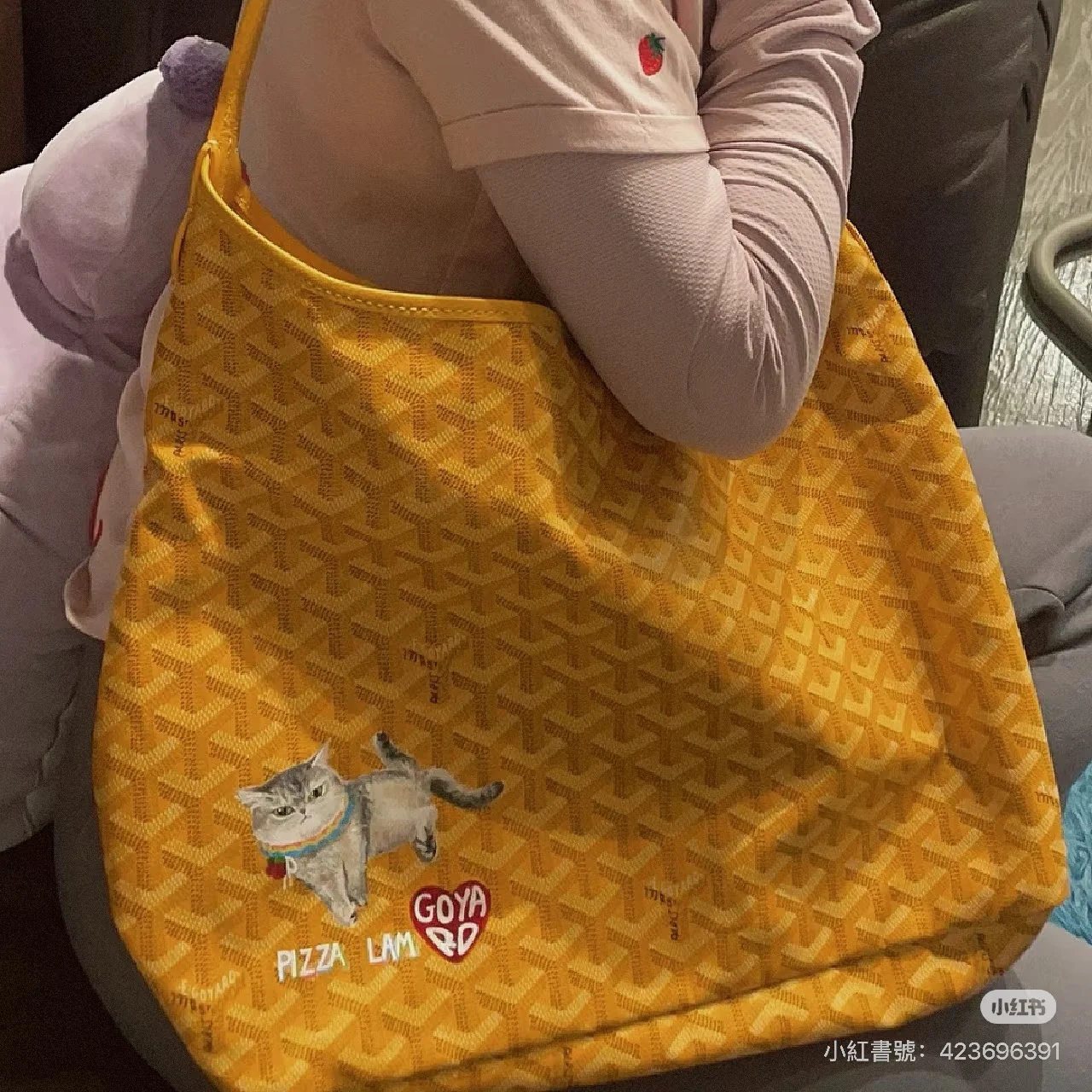Goyard leather painting 3