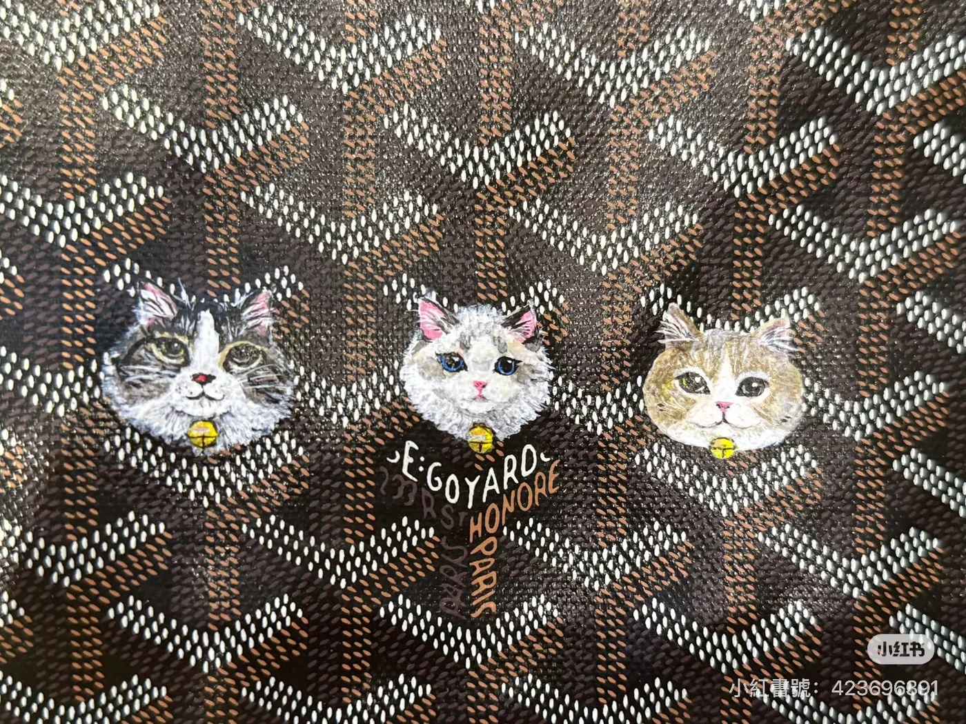 Goyard leather painting 4