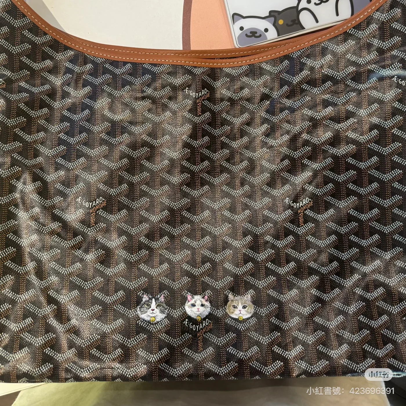 Goyard leather painting 5