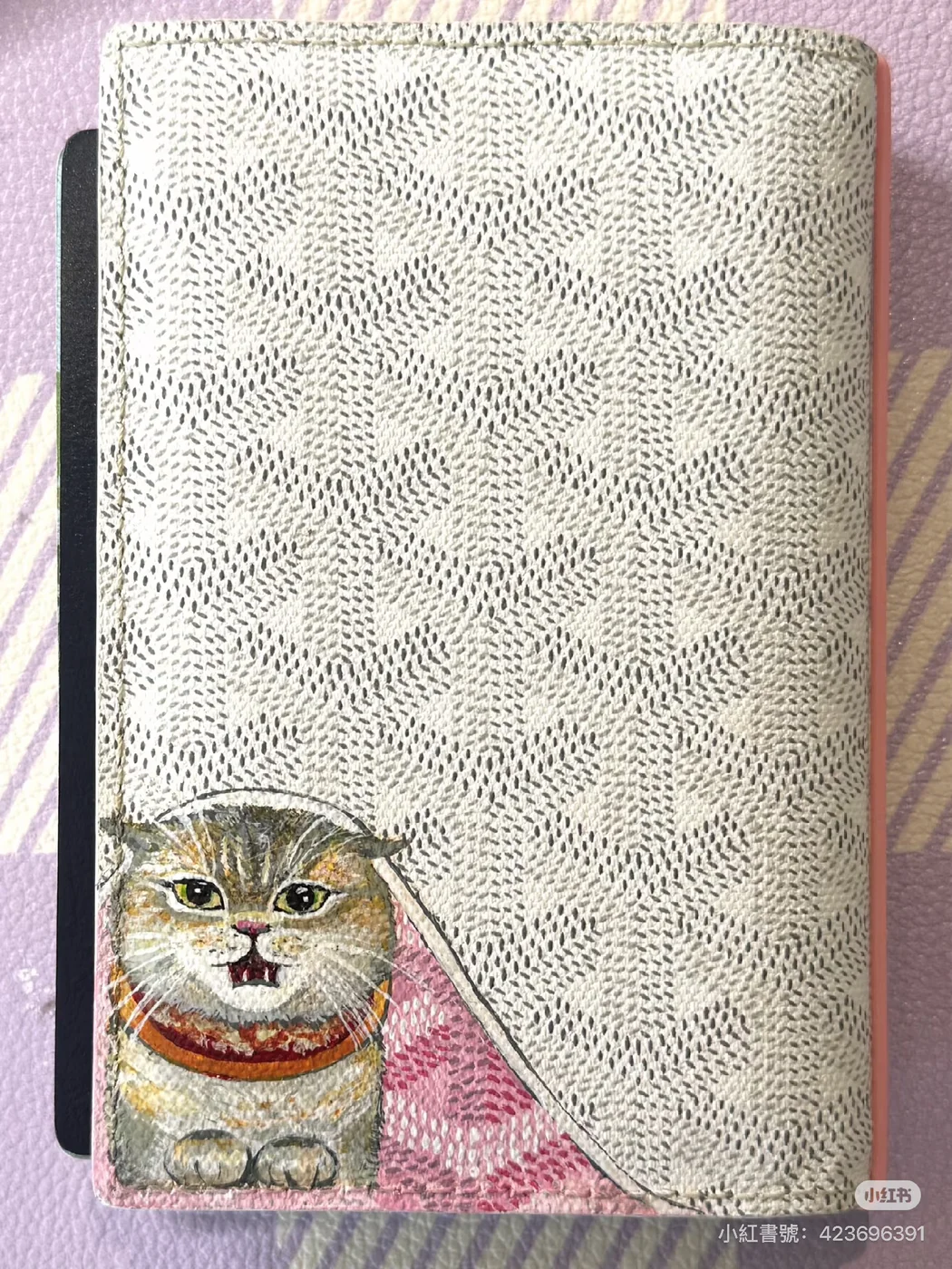 Goyard leather painting 6